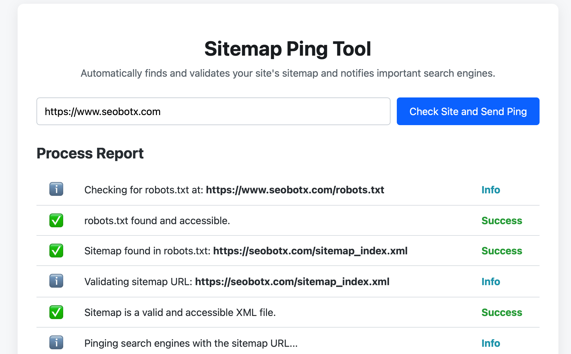 sitemap ping