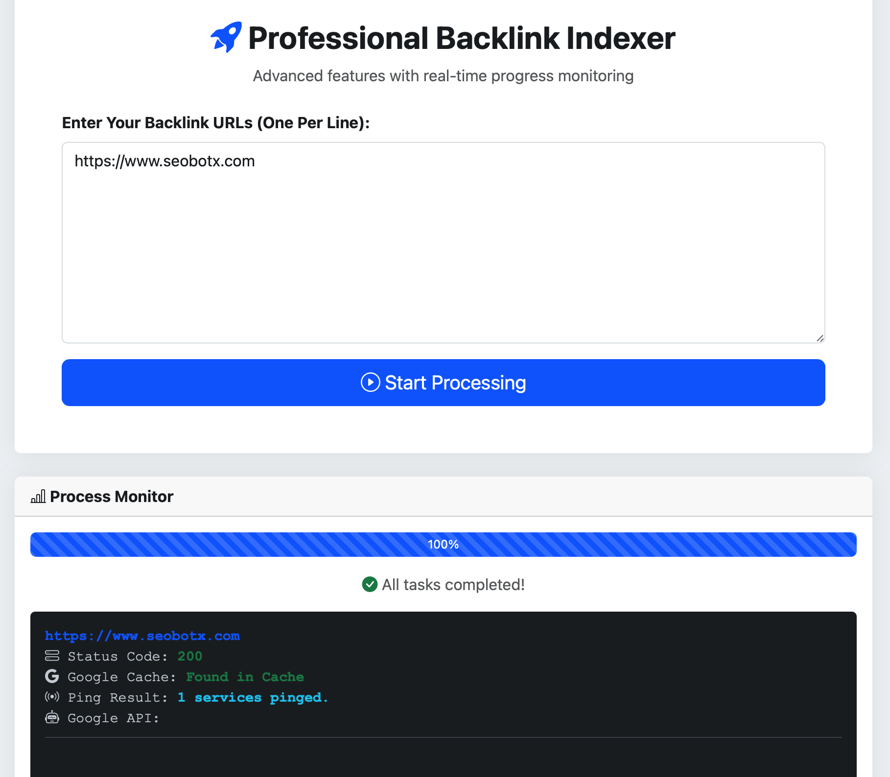 backlink indexer