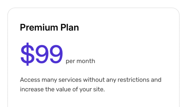 Premium Plan